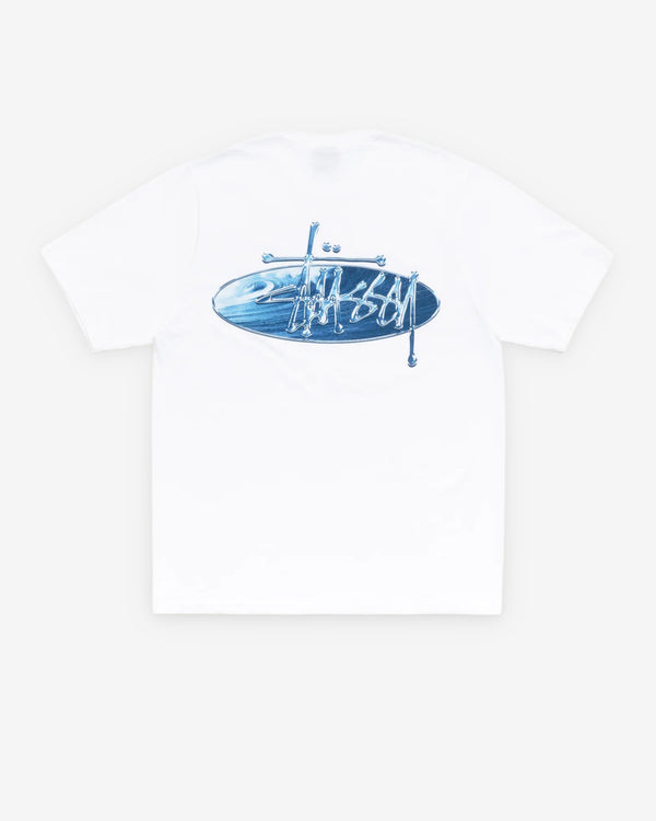 Stüssy - Men's Wave Oval Tee - (White)