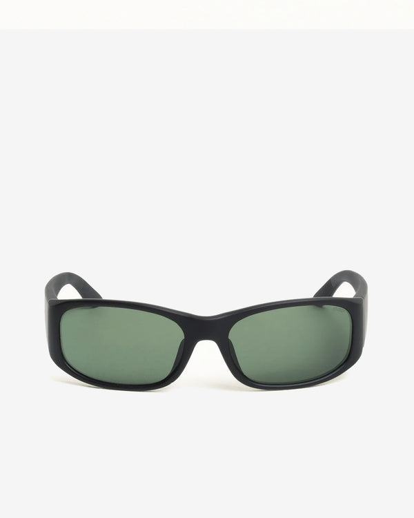 Stüssy - Mikey Sunglasses - (Rubber Black/Dark Green Lens)