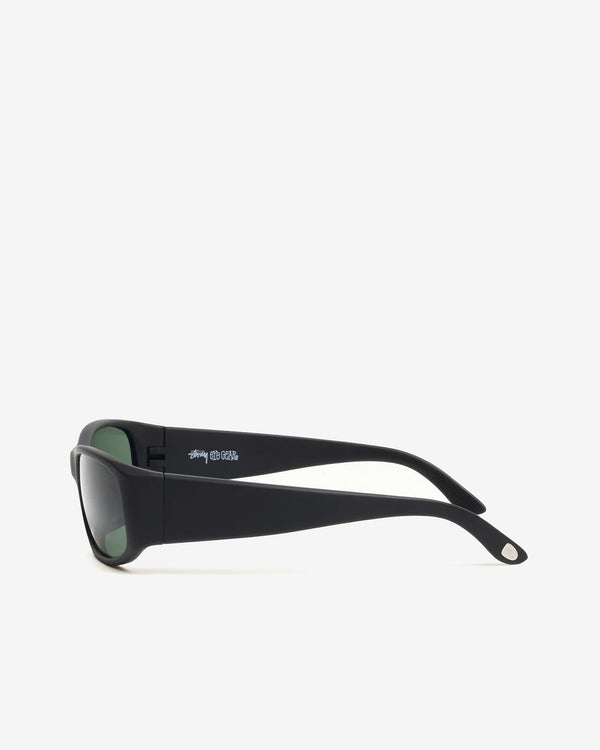 Stüssy - Mikey Sunglasses - (Rubber Black/Dark Green Lens)