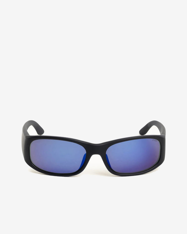 Stüssy - Mikey Sunglasses - (Rubber Black/Polarized Dark Blue Lens)
