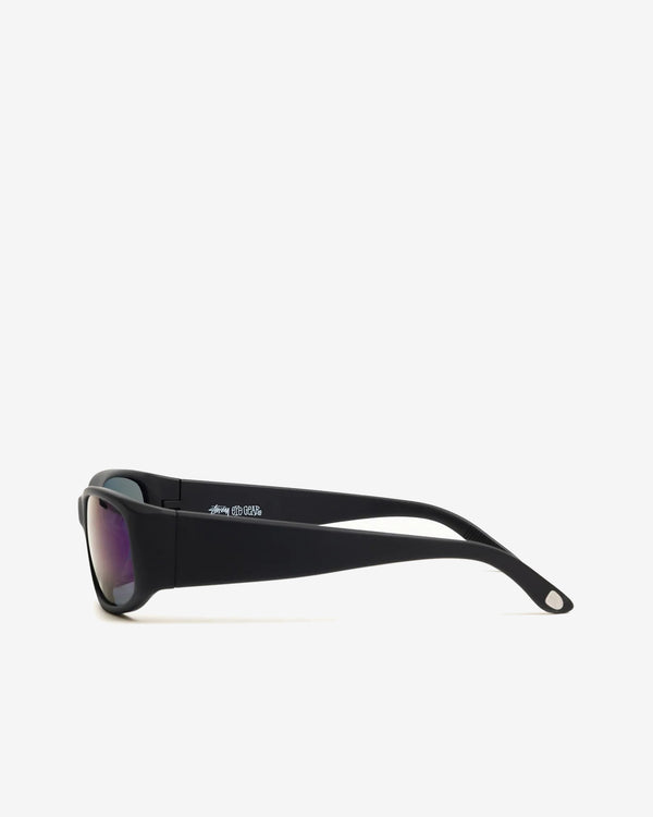 Stüssy - Mikey Sunglasses - (Rubber Black/Polarized Dark Blue Lens)