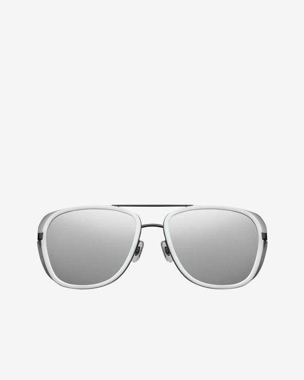 Matsuda - M3023 Silver Mirror Sunglasses - (Black/White)