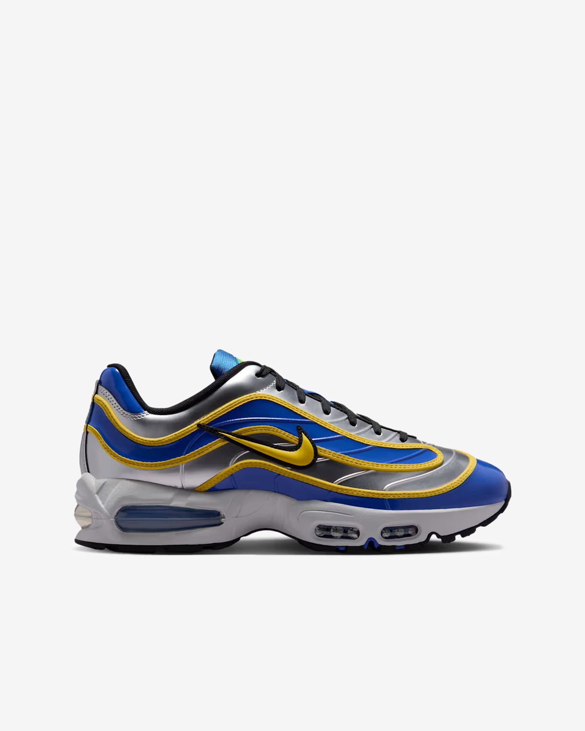 Nike - Air Max Joga Bonito R9 - (Silver/Varsity Royal/Maize) view 1, Click to Zoom in
