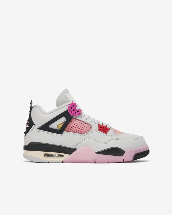Nike - Men's Air Jordan 4 Retro Comic Sneakers - (Off White/Pink)