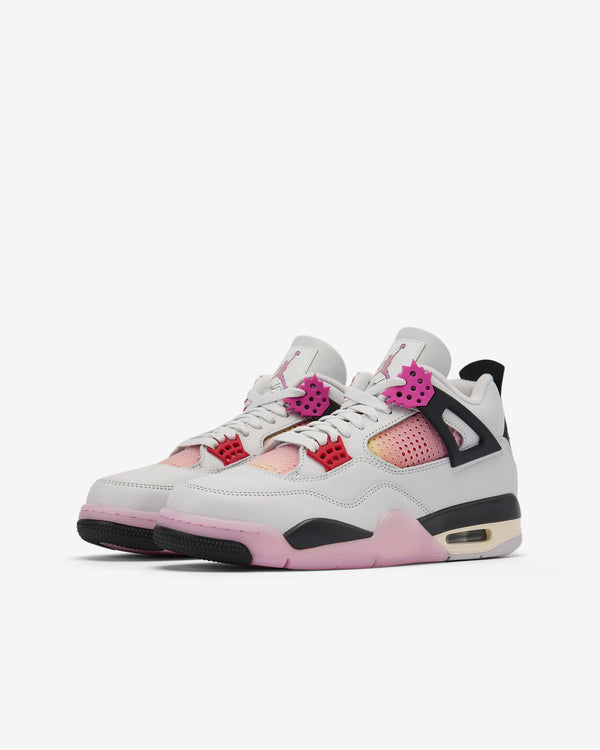 Nike - Men's Air Jordan 4 Retro Comic Sneakers - (Off White/Pink)