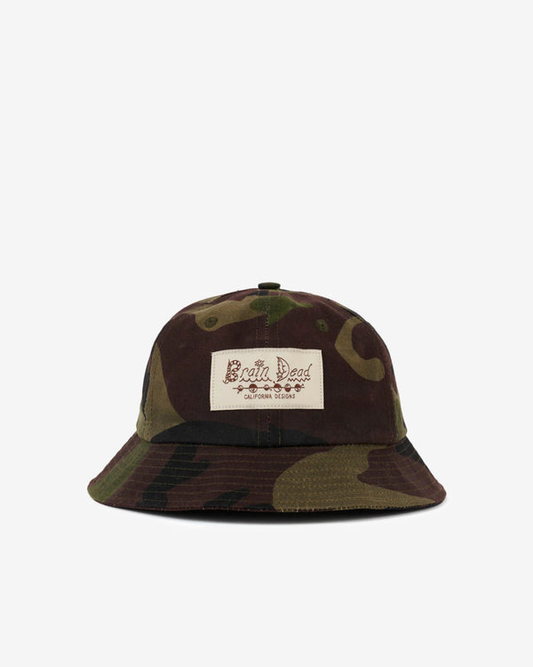 Brain Dead - Men's Adjustable 6 Panel Bell Hat - (Camo)