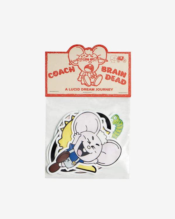 Brain Dead - Coach Sticker Set - (Multi)