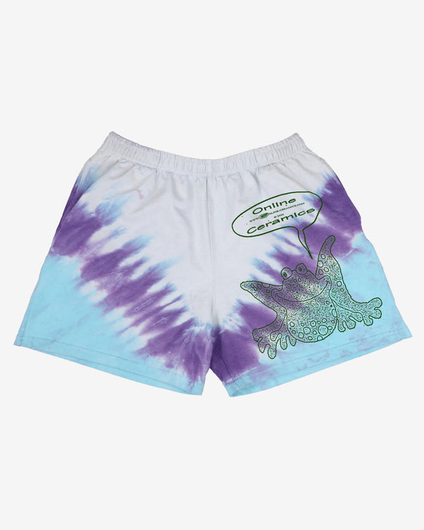 Online Ceramics - Men's Frog Shorts - (Tie Dye)