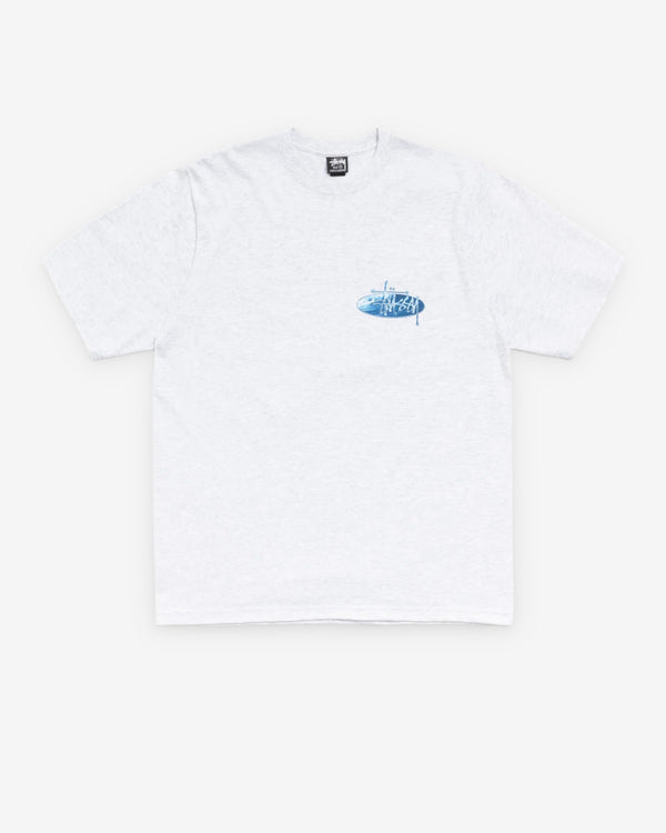 Stüssy - Men's Wave Oval Tee - (Ash Heather)