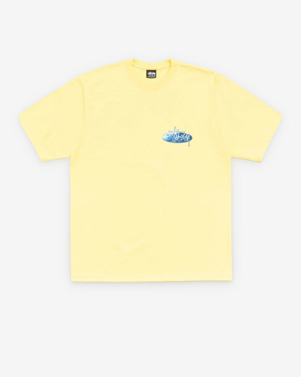 Stüssy - Men's Wave Oval Tee - (Lemon)