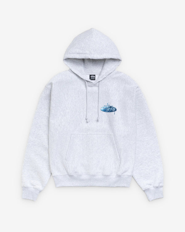 Stüssy - Men's Wave Oval Hood - (Ash Heather)