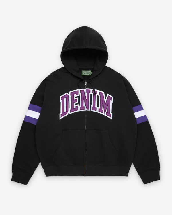 Denim Tears - Men's DT Stripe Zip Hoodie - (Black)