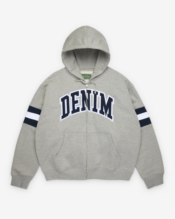 Denim Tears - Men's DT Stripe Zip Hoodie - (Grey)