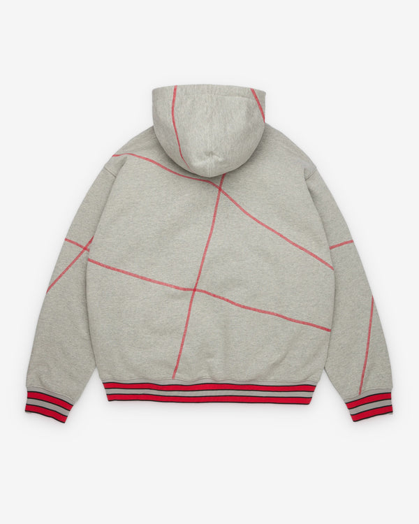 Denim Tears - Men's Virginia Overlock Stitch Hoodie - (Grey)