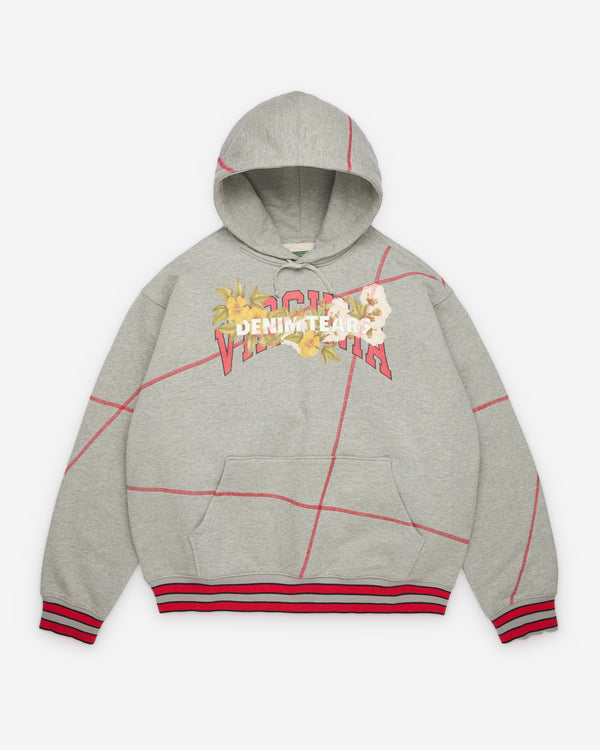 Denim Tears - Men's Virginia Overlock Stitch Hoodie - (Grey)
