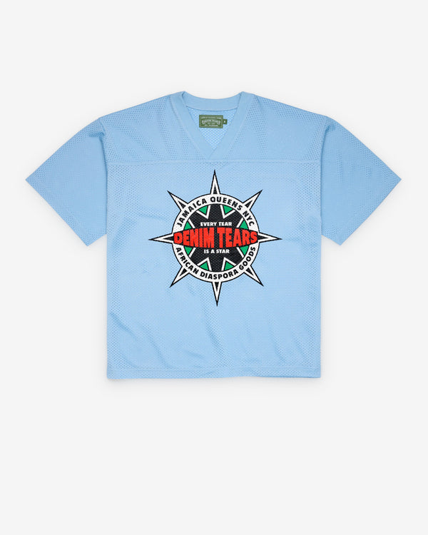 Denim Tears - Men's Every Star Football Jersey - (Light Blue)