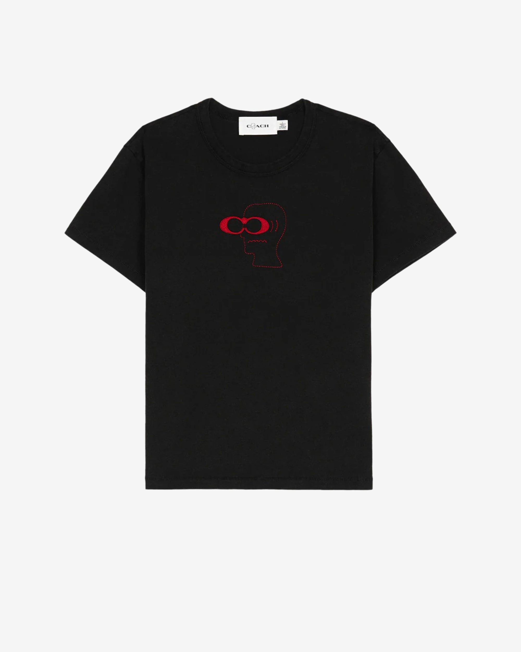 Brain Dead - Women's Coach Logo 90s Fit T-Shirt - (Black) view 1, Click to Zoom in