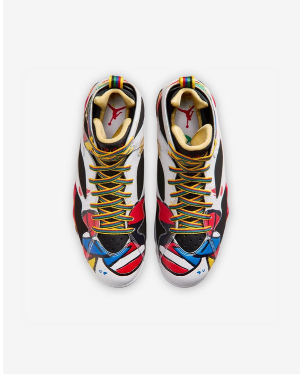 Nike - Men's Air Jordan 7 Retro Miró Sneakers - (White/Multi)