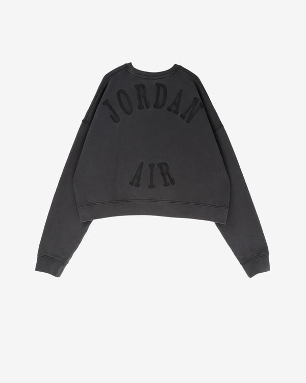 Nike - Men's Jordan X IH Cropped Fleece Crew-Neck Sweatshirt - (Black)