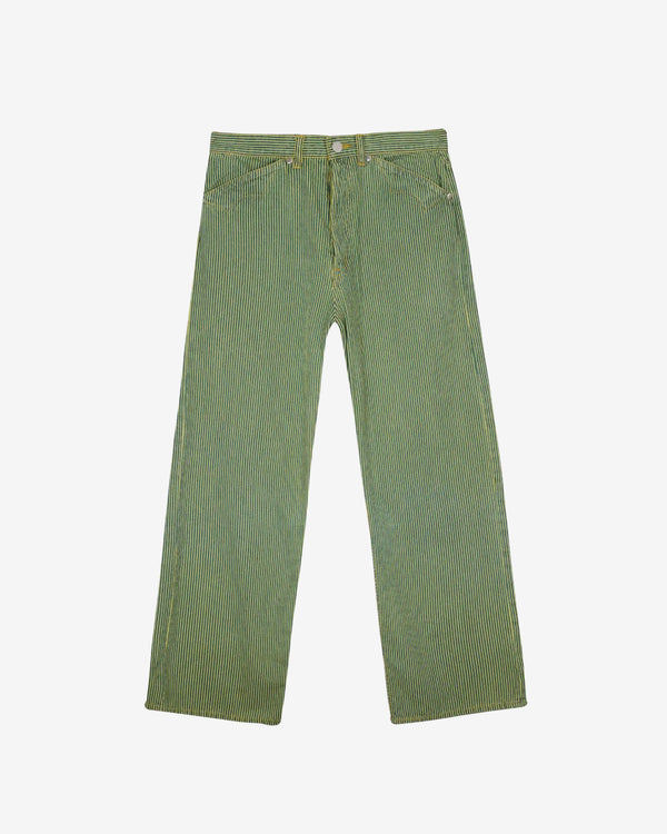 Brain Dead - Men's Type 00 Hickory Stripe Denim Pant - (Green)