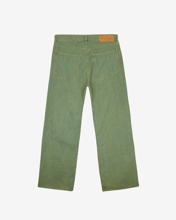 Brain Dead - Men's Type 00 Hickory Stripe Denim Pant - (Green)