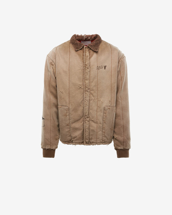 Paly - Men's Mem Hotel Work Canvas Jacket - (Light Brown)