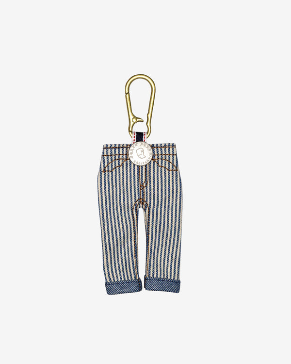 Brain Dead - Men's Type 00 Denim Keychain Charm - (Hickory Stripe)