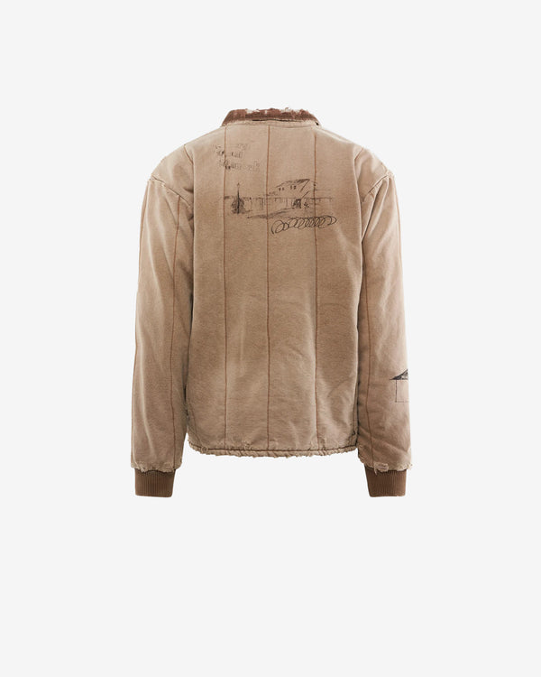 Paly - Men's Mem Hotel Work Canvas Jacket - (Light Brown)