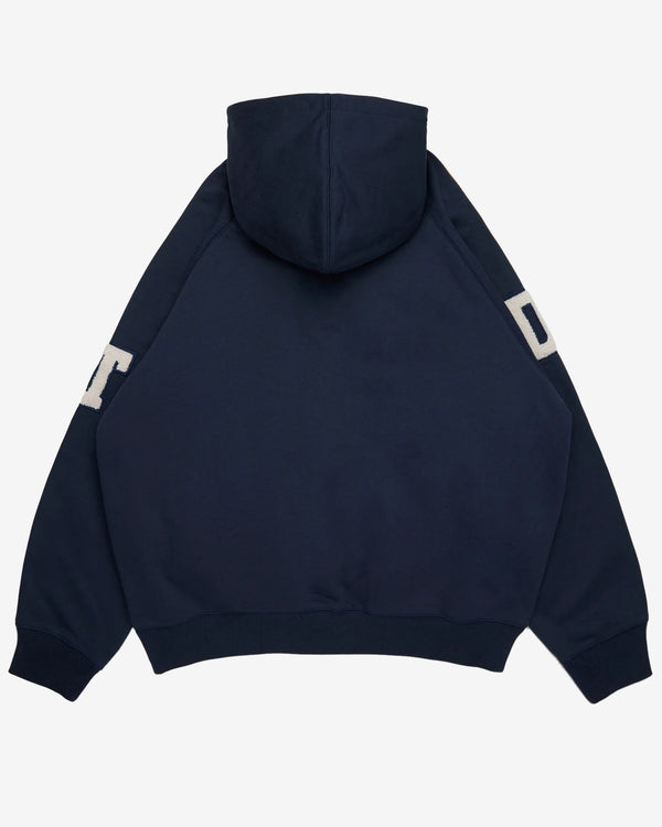 Denim Tears - DT Chenille Patch Zip Hoodie - (Blue)