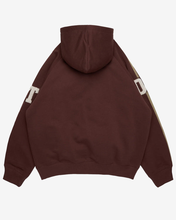 Denim Tears - DT Chenille Patch Zip Hoodie - (Brown)
