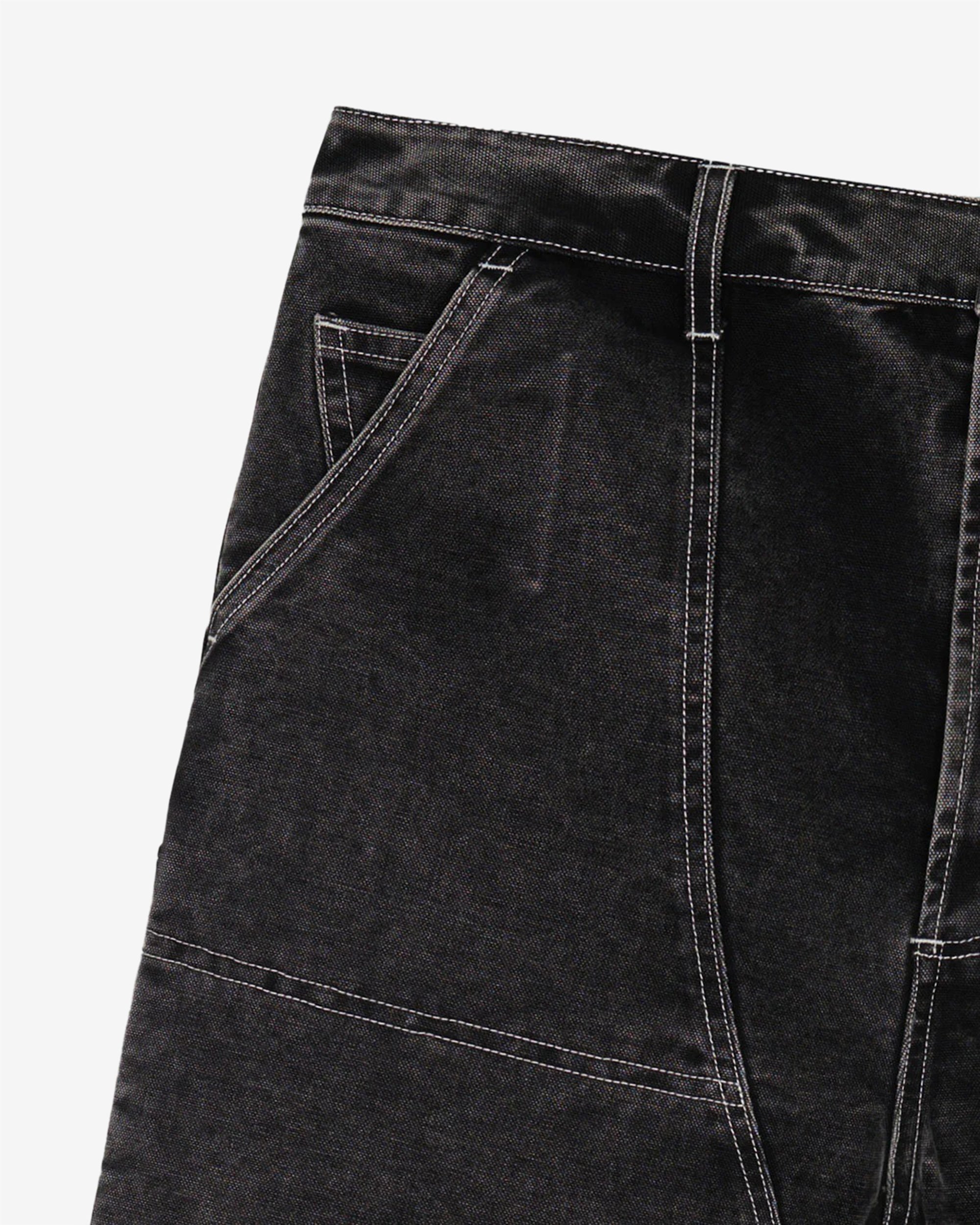 Brain Dead - Men's Type 02 Canvas Pant - (Washed Black) view 4, Click to Zoom in
