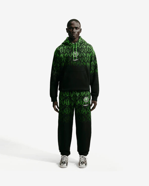 Nike - Men's Slawn X Nigeria Fleece Pants - (Black/Poison Green)