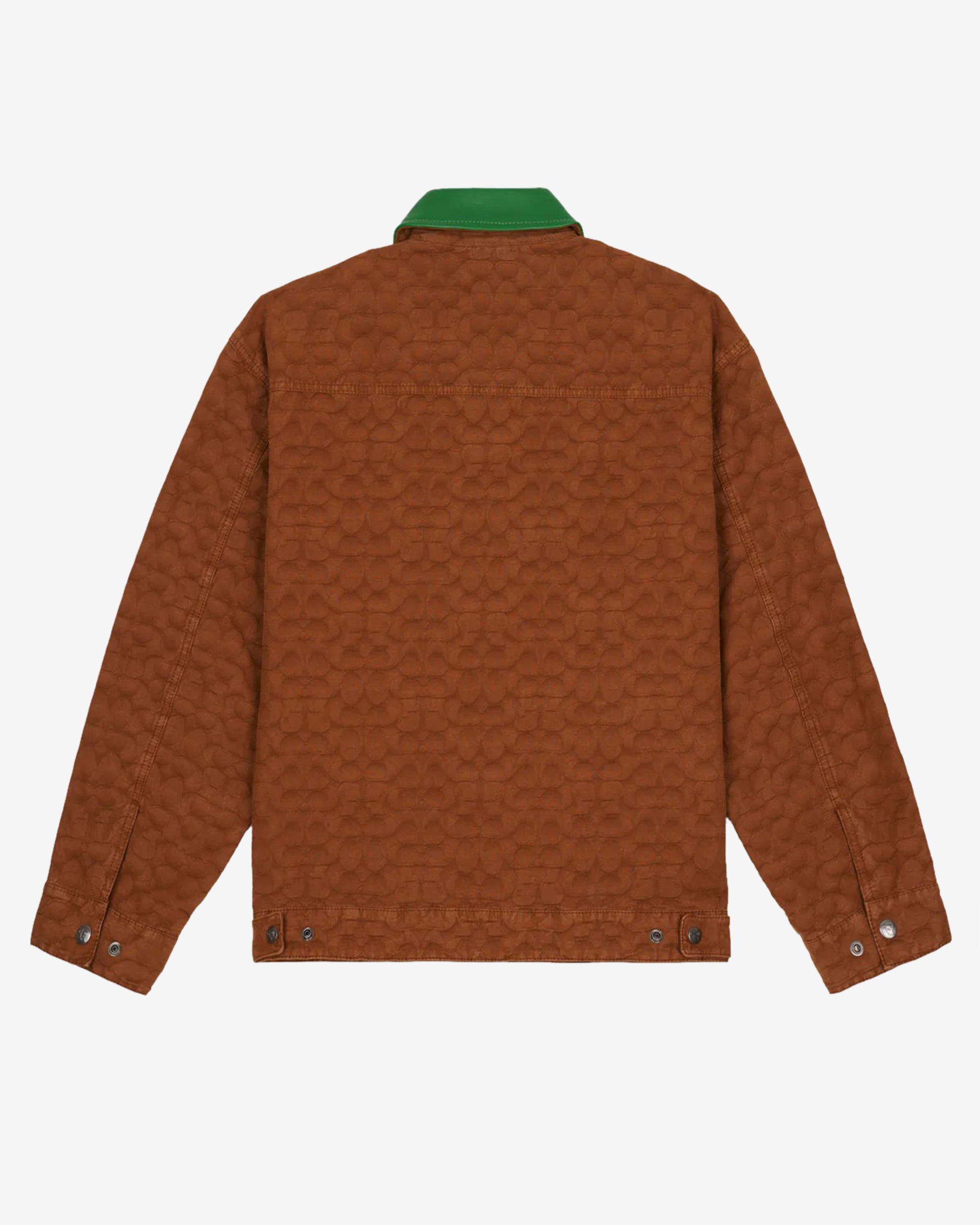 Brain Dead - Men's Coach Zip Front Blouson - (Brown) view 2, Click to Zoom in