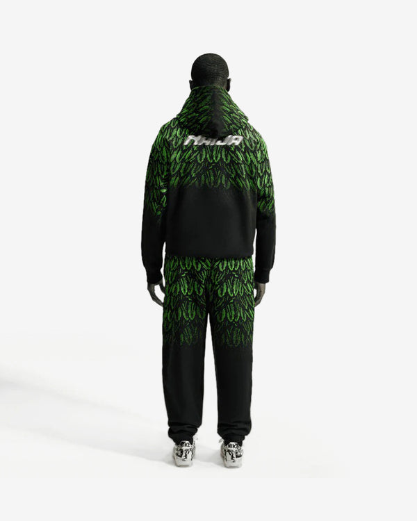 Nike - Men's Slawn X Nigeria Fleece Pants - (Black/Poison Green)