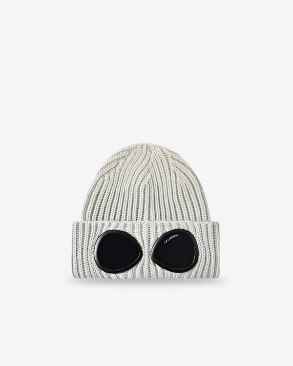 C.P. Company - Men's Extrafine Merino Wool Goggle Beanie - (Moon Melange)