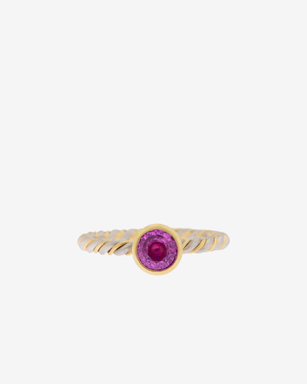 Nikolle Radi - Women's Twisted Ring - (Magenta)