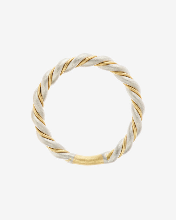 Nikolle Radi - Women's Twisted Ring - (Yellow Gold/Platinum)