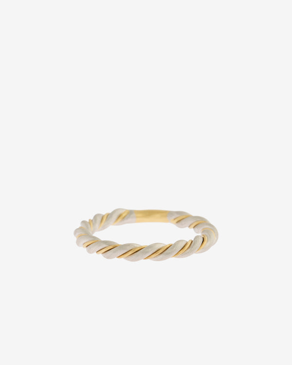 Nikolle Radi - Women's Twisted Ring - (Yellow Gold/Platinum)