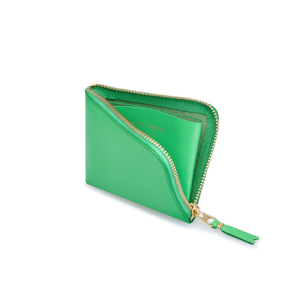 CDG Wallet - Classic Leather Zip Around Wallet - (Green SA3100C)