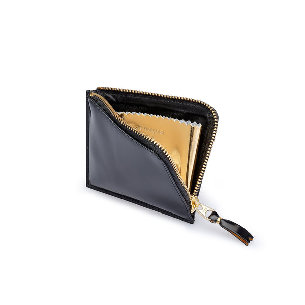CDG Wallet - Mirror Inside Black/Gold - (SA3100MI)