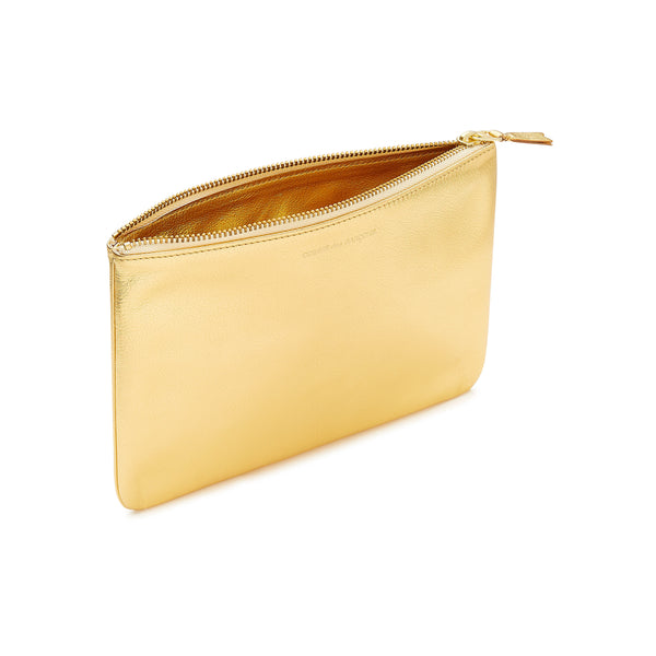 CDG Wallet - Gold Zip Pouch - (Gold SA5100G)