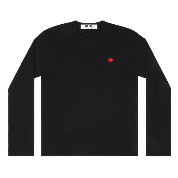 Play - Tiny Heart Long Sleeve T-Shirt - (Black)