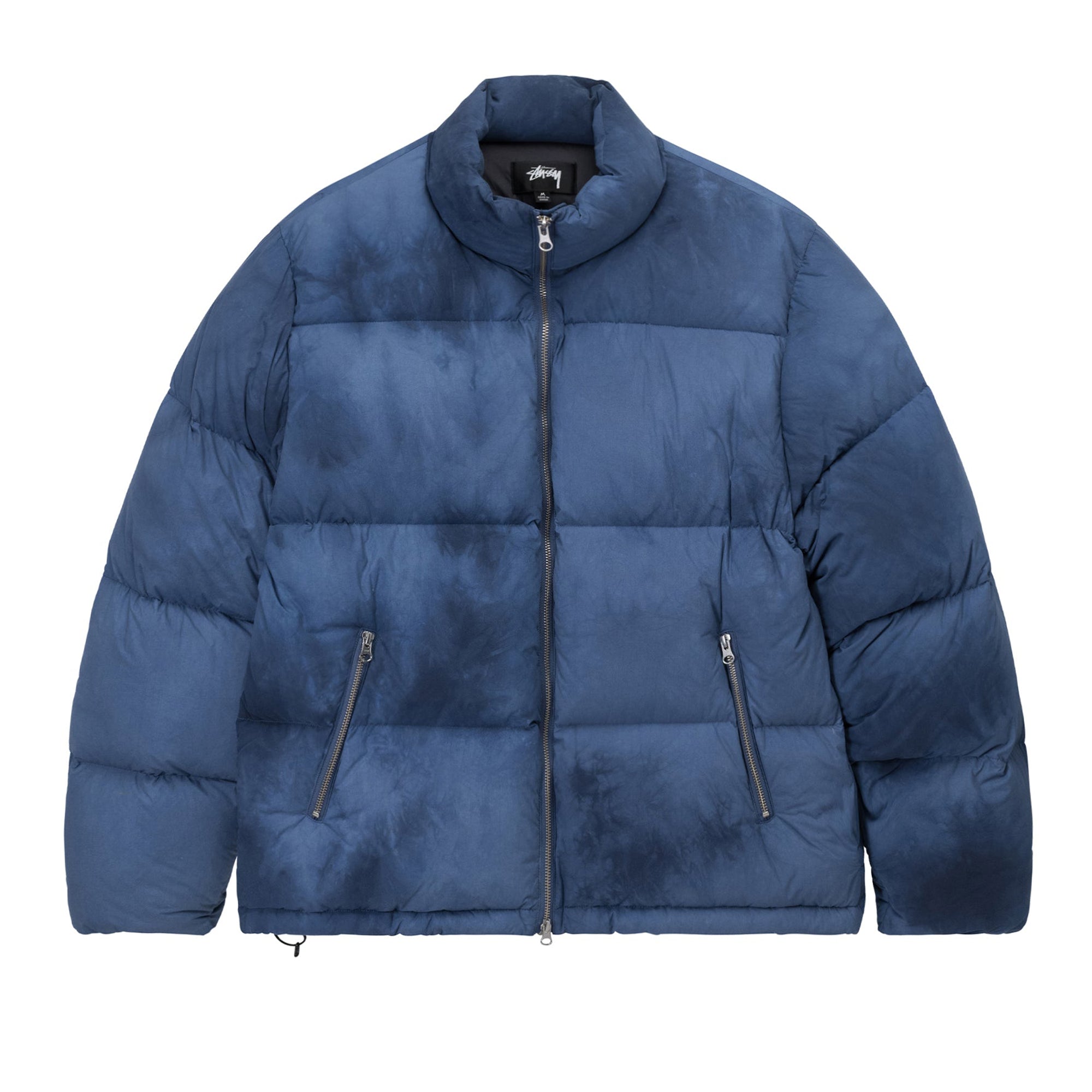 Stüssy - Recycled Nylon Down Puffer - (Washed Navy) view 1, Click to Zoom in