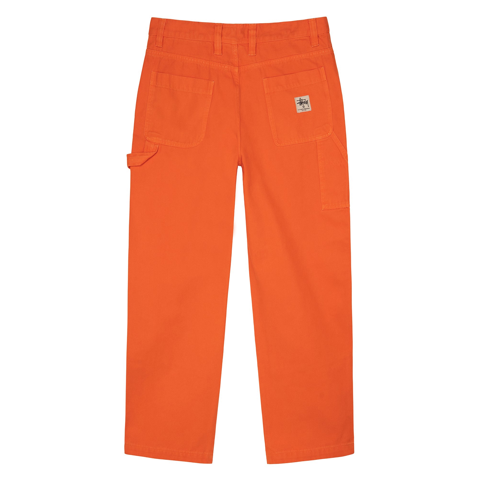 Stüssy - Canvas Work Pant - (Orange) view 2, Click to Zoom in
