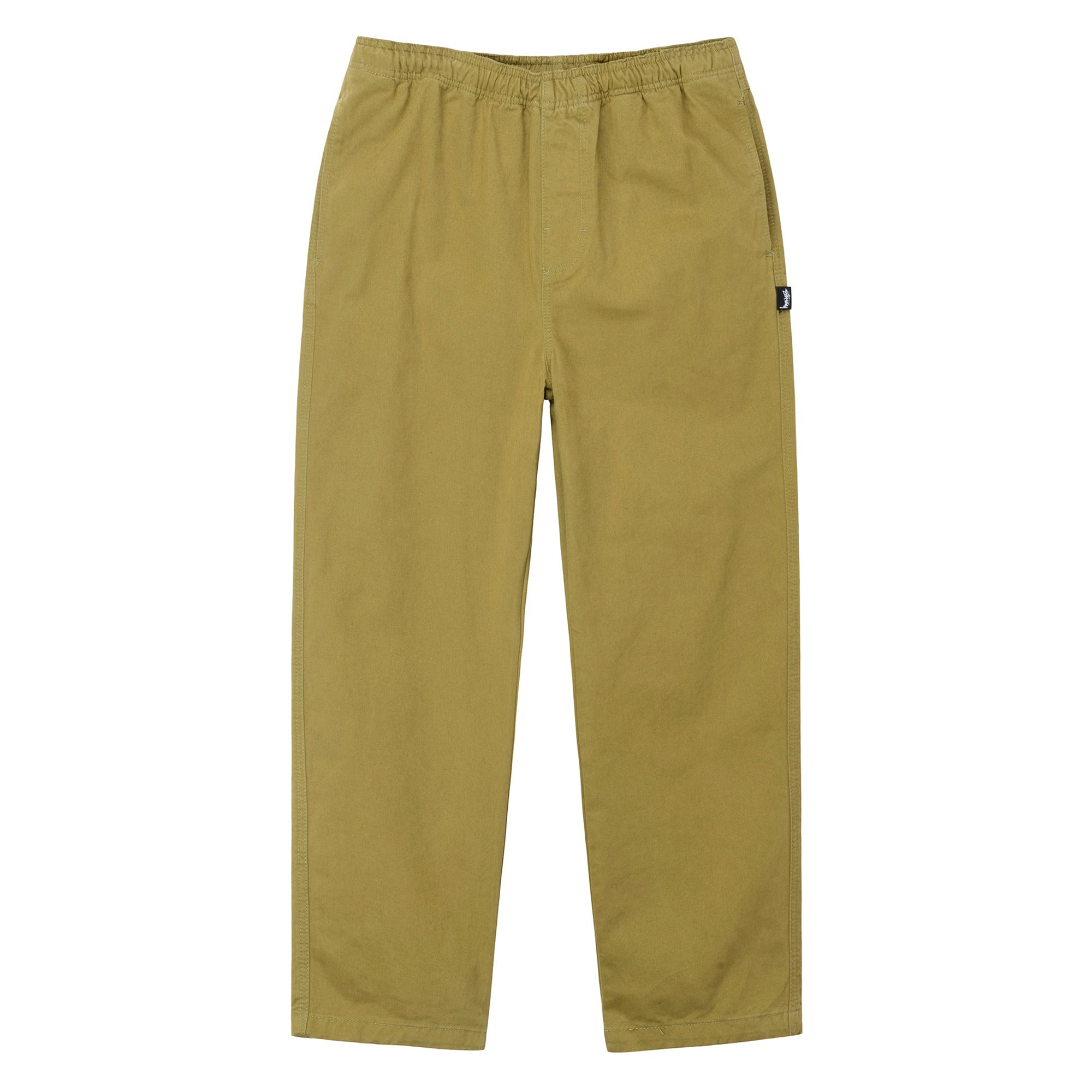 Stüssy - Brushed Beach Pant - (Bright Olive) view 1, Click to Zoom in