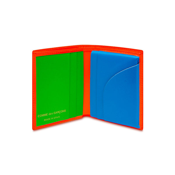 CDG Wallet - Super Fluo Bifold Wallet - (Orange/Blue SA0641SF)