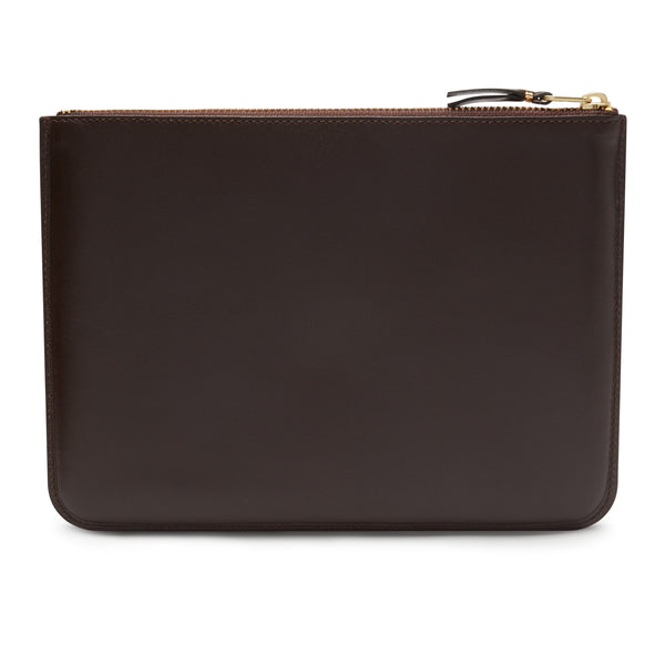 CDG Wallet - Outside Pocket Zip Pouch - (Brown SA5100)