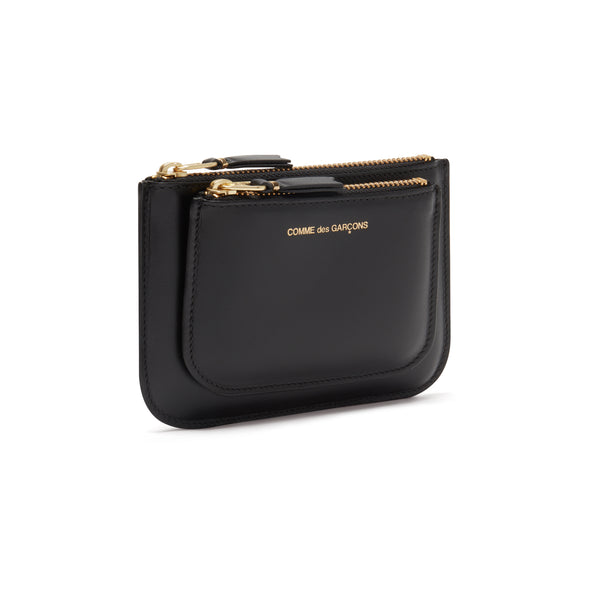 CDG Wallet - Outside Pocket Zip Pouch - (Black SA8100)