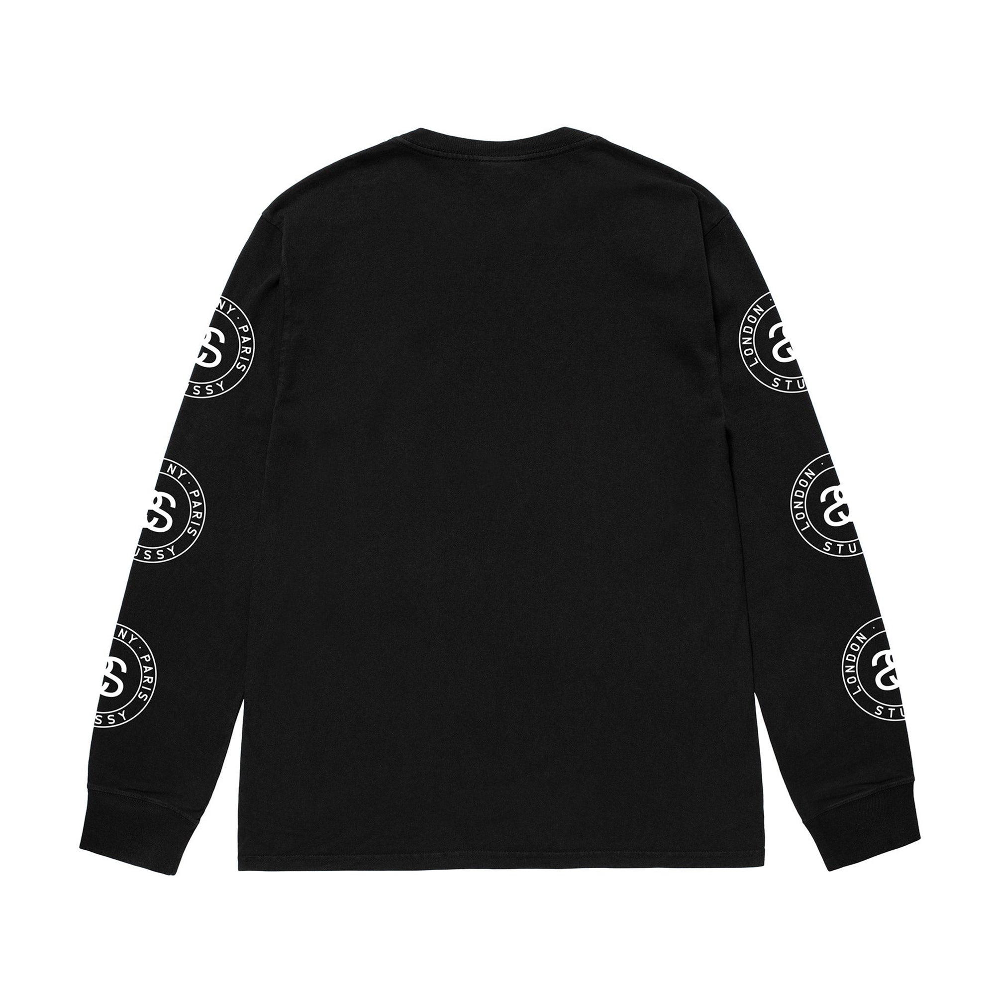 Stüssy - Seal Pig. Dyed L/S Tee - (Black) view 2, Click to Zoom in