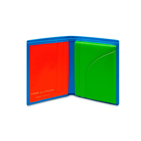 CDG Wallet - Super Fluo Bifold Wallet - (Blue/Green SA0641SF)
